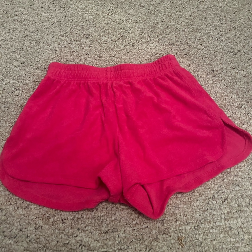 Pink Terry Cloth Shorts